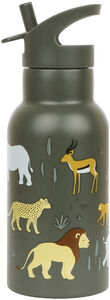 A Little Lovely Company Vannflaske Savanne 350 ml, Grønn