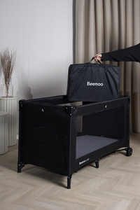 Beemoo CARE Lux Resseseng inkl. Madrass, Black/Grey