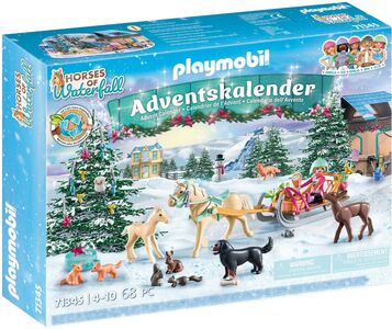 Playmobil 71345 Horses of Waterfall Adventskalender Sledetur i Juletid
