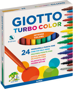 Giotto Turbo Color Tusjer 24-pack