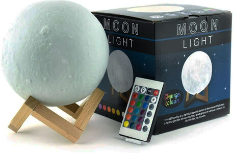 Robetoy 3D LED-lyspære Måne 15 cm