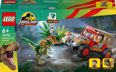 LEGO Jurassic World 76958 Dilophosaurus i bakholdsangrep