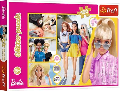 Trefl Barbie Glitter Puslespill 100 Brikker