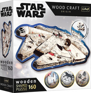 Trefl Wood Craft Origin Star Wars Puslespill Millennium Falcon 160 Brikker