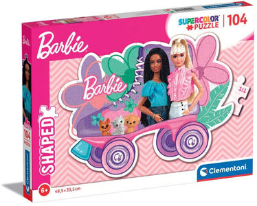 Clementoni Super Color Barbie Puslespill 104 Brikker