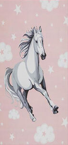 KMCarpets Horse Gulvteppe 80x150, Rosa