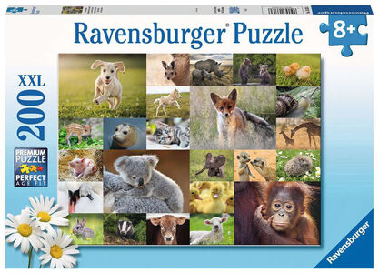 Ravensburger Puslespill Animal Babies 200 Brikker