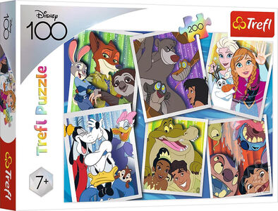 Trefl Puslespill Disney Heroes 100-årsjubileum 200 Brikker