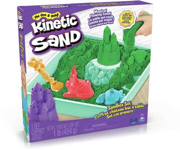 Kinetic Sand Lekesett Sandkasse Grønn