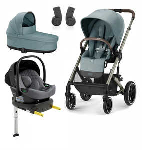 Cybex BALIOS S Lux Duovogn inkl. Beemoo Route Babybilstol & Base, Sky Blue/Mineral Grey