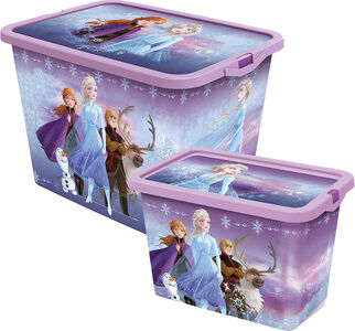 Disney Frozen Oppbevaringsbokser Sett 23l & 7l, Lilla