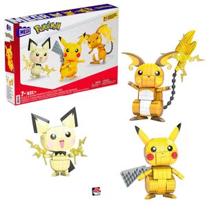 Pokémon Shocking Trio Figurer Pikachu 600 Deler