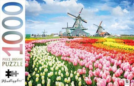 Mindbogglers Puslespill Dutch Windmills Netherlands 1000 Brikker
