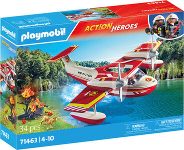 Playmobil 71463 Action Heroes Byggesett Brannfly med Slukkefunksjon