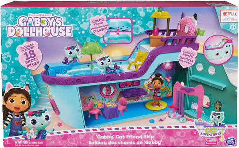 Gabby's Dollhouse Lekesett Cat-Tastic Cruise Ship