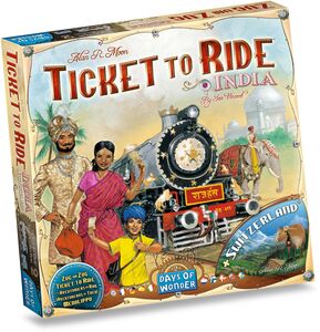 Asmodee Ticket to Ride Map Collection India-Switzerland Brettspill