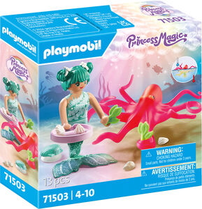 Playmobil 71503 Princess Magic Byggesett Havfrue med Blekksprut