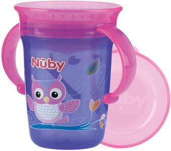 Nûby Drikkeglass med Håndtak, Lilla