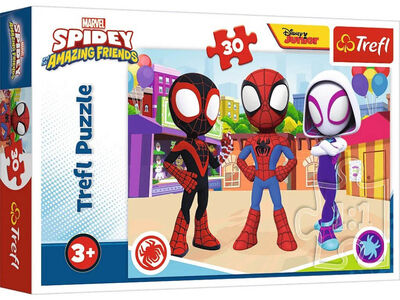 Trefl Marvel Puslespill Spidey and His Amazing Friends 30 Brikker