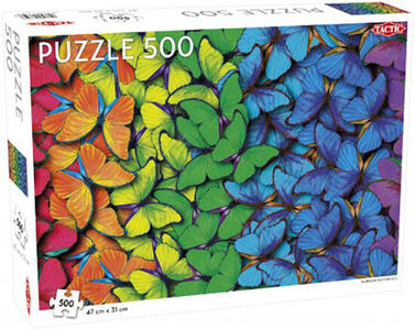 Tactic Puslespill Rainbow Butterflies 500 Brikker