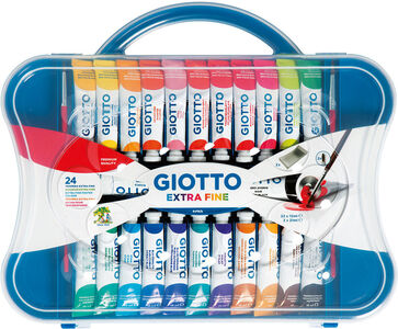 Giotto Extra fine poster paint tubes Farger 12 ml 24-pack, Flerfarget