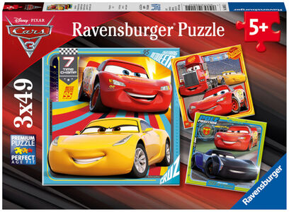 Ravensburger Disney Cars 3 Puslespill 3x49 Biter