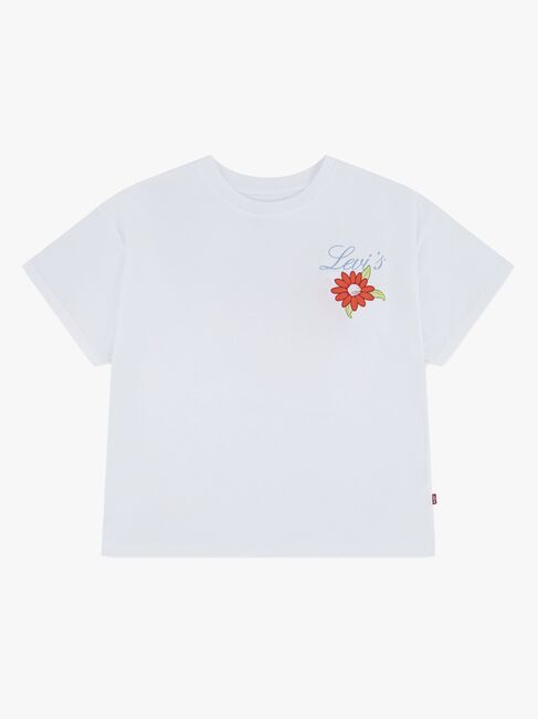Levi's LVG Floral Oversized T-skjorte, Bright White