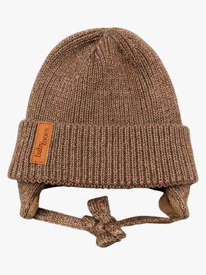 BabyMocs Lue med Øreklaffer, Karamell