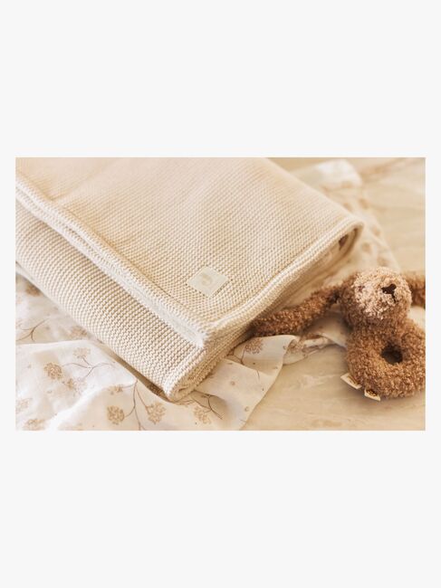 Jollein Teppe 75x100 cm Basic Knit/Velvet, Oatmeal