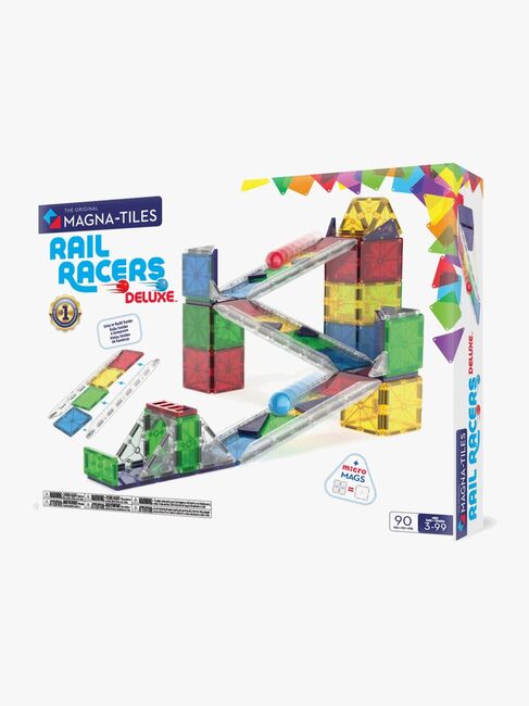 MAGNA-TILES Rail Racer Magnetiske Byggeklosser 90 Deler