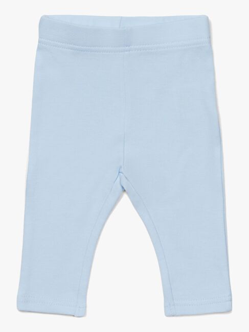 Tiny Treasure Lexi Leggings 2-Pack, Blue/Flamingo