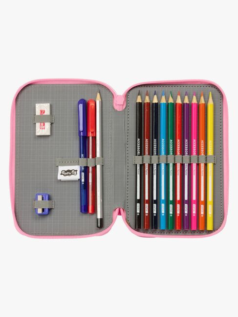 Peppa Gris  Fylt Dobbeltpennal 29 Deler, Baby Pig