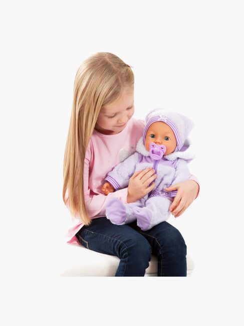 Bayer Design Piccolina Interaktiv Dukke 46 cm, Lilla