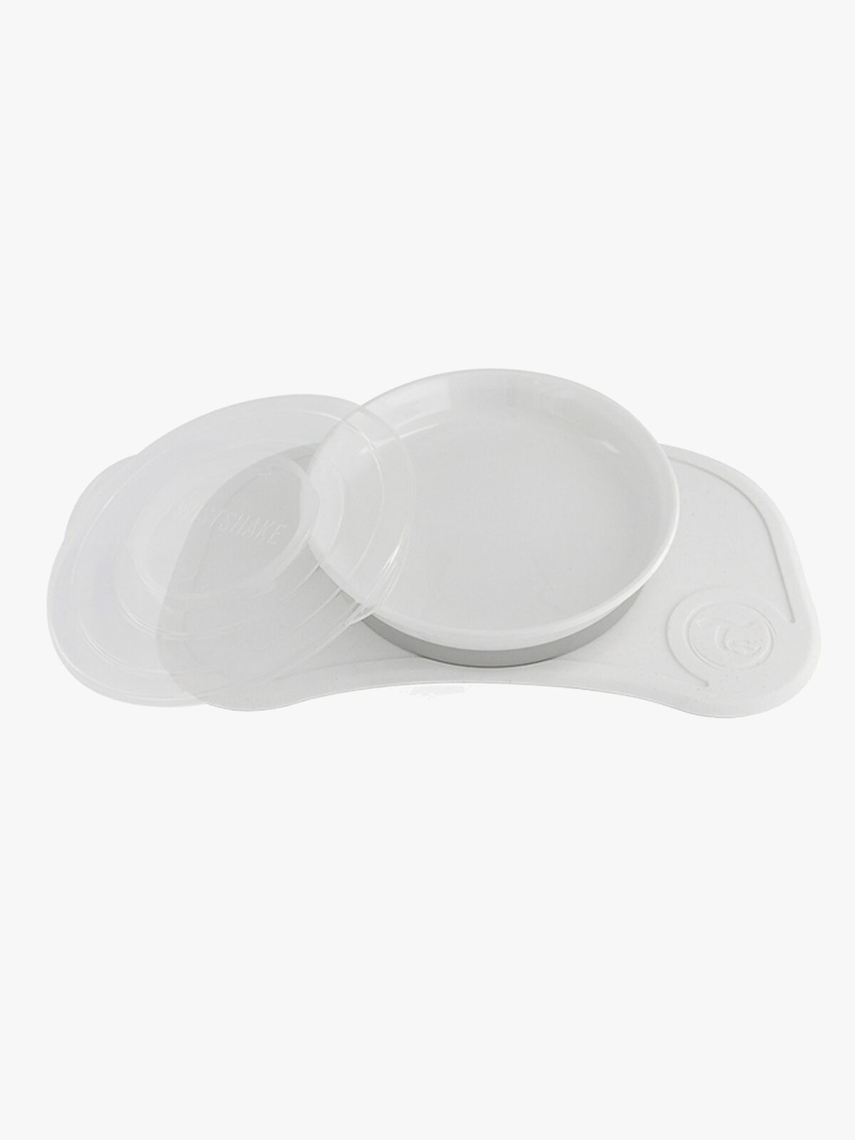 Twistshake Click-Mat Mini Tallerken og Spisebrikke, Hvit