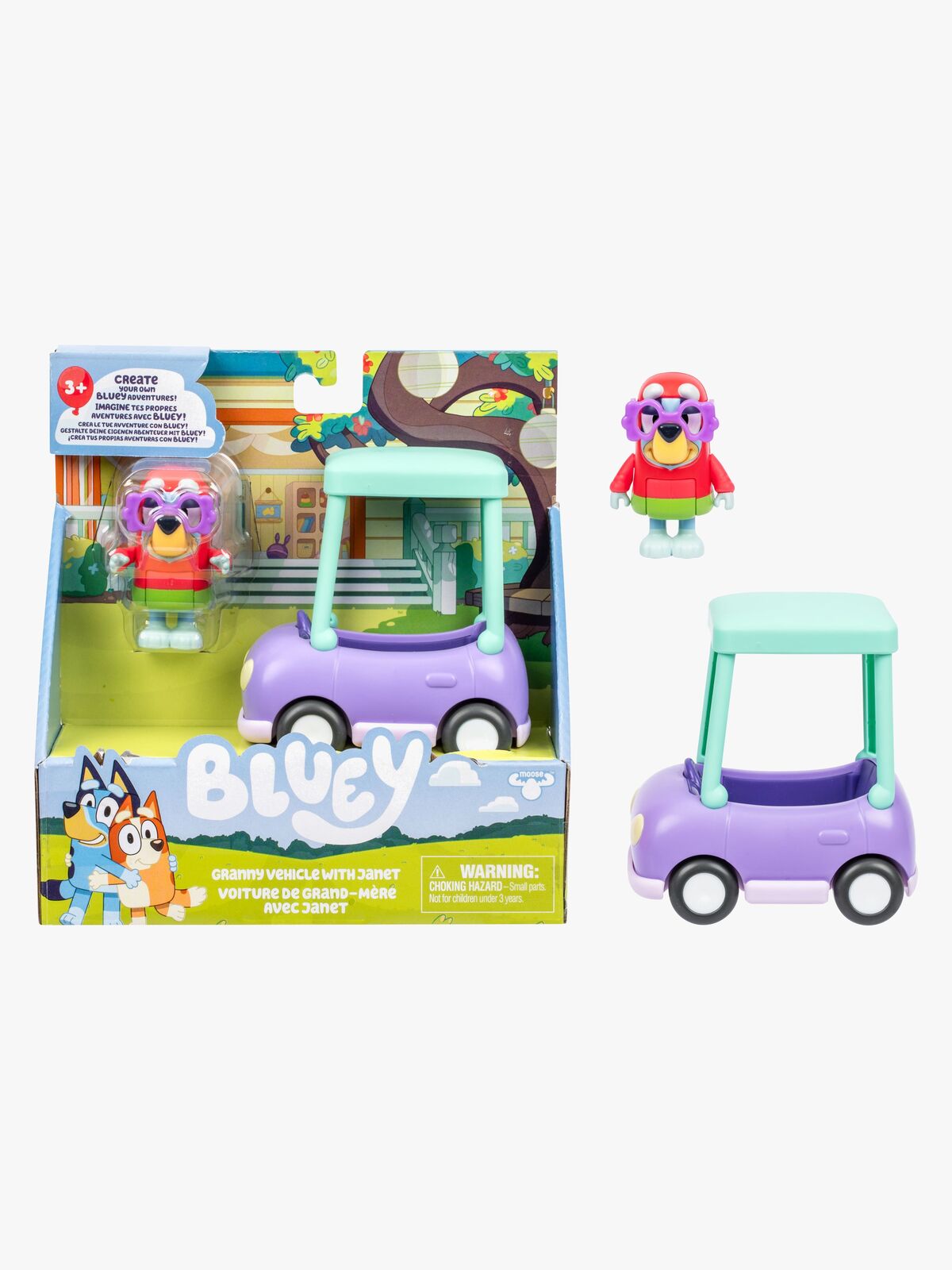 Bluey Figur med Kjøretøy Janet