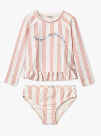 LIEWOOD Dagny Badesett, Stripe Sorbet Rose/Creme De La Creme