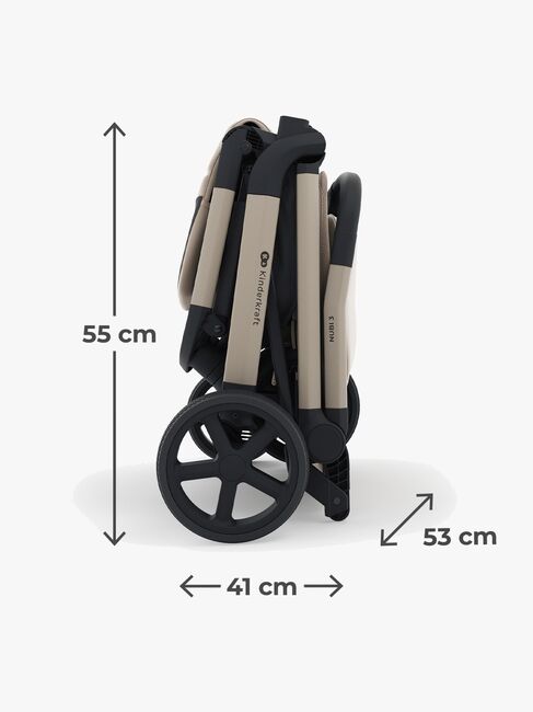 Kinderkraft NUBI 3 Sportsvogn, Sand Beige