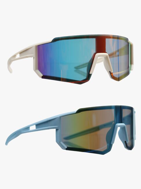 CarloBaby Solbriller Turbo 2-pack 4-8 År, Hvit/Blå