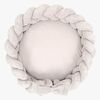 MeowBaby Aesthetic Babynest med Flettet Beskyttelse & Leketeppe, Ecru