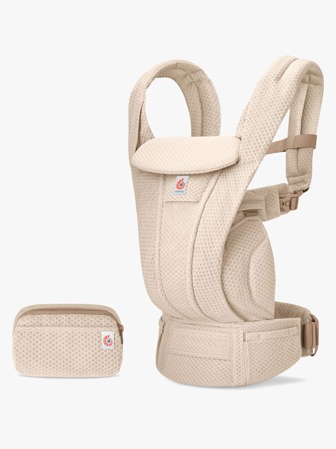Ergobaby Omni Deluxe Bæresele Mesh inkl. Regntrekk, Natural Beige