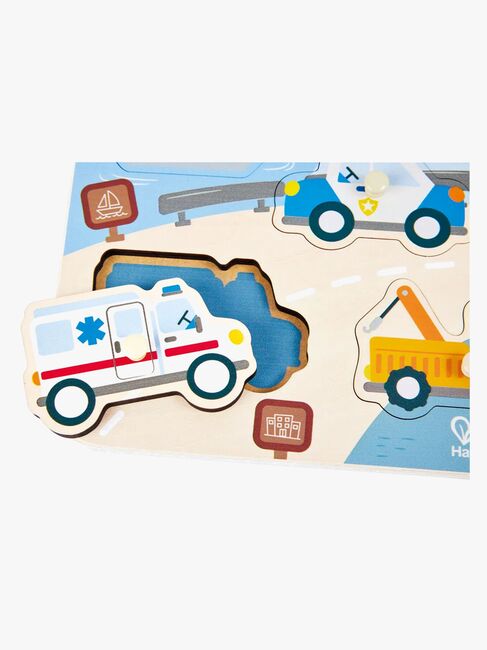 Hape Knottepuslespill Utrykningskjøretøy 10 Brikker