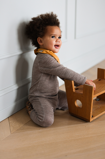 Mikk-Line Vinterdress Merinoull, Melange Denver