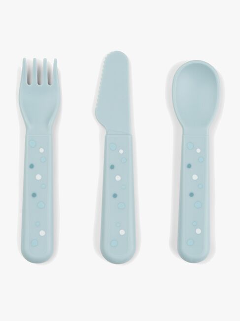 Done By Deer Foodie Bestikk Happy Dots, Blå