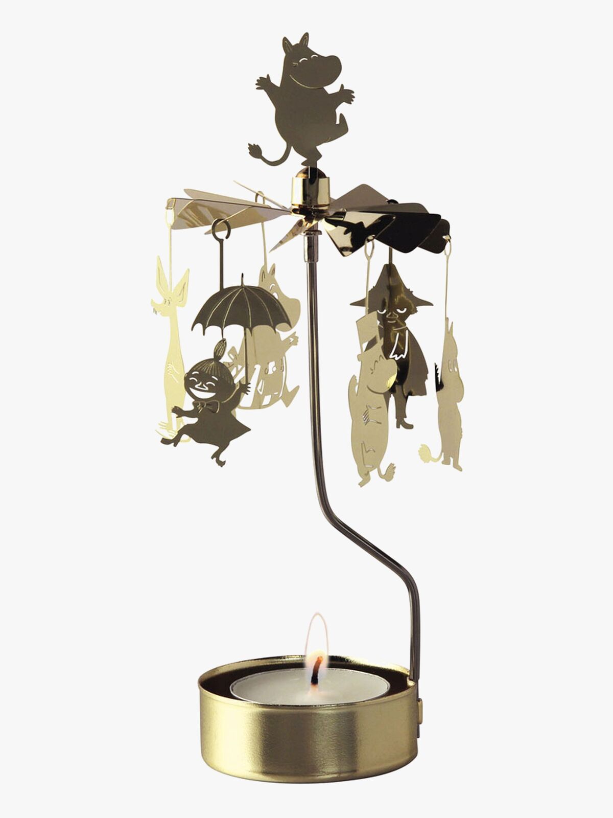 Design Cardell Englespill Mummifamilien med Telys, Gullfarget