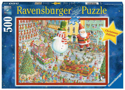 Ravensburger Puslespill Here Comes Christmas! 500 Brikker