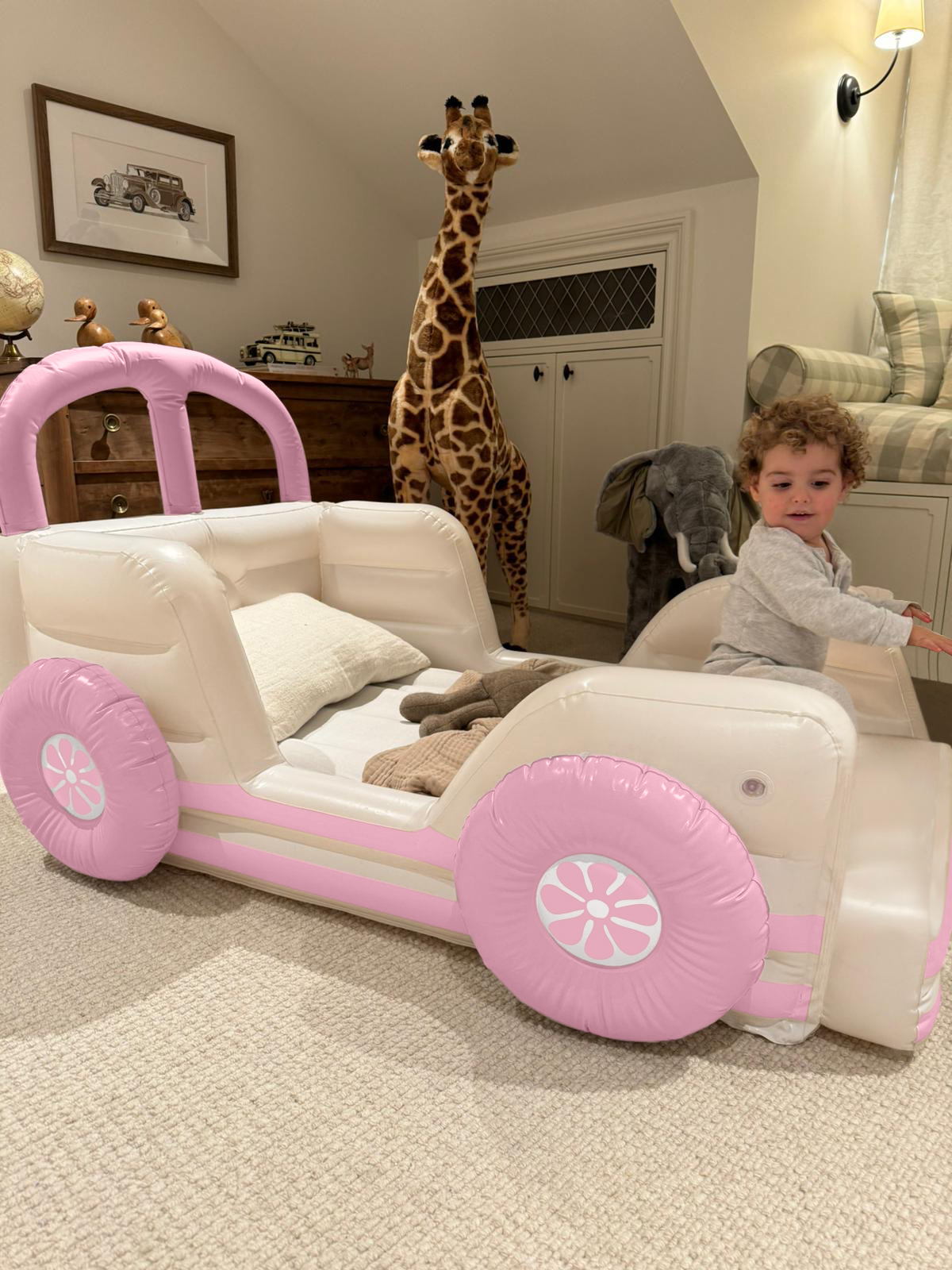 SUNNYLiFE  Oppblåsbar Barneseng, Summer Van Candy