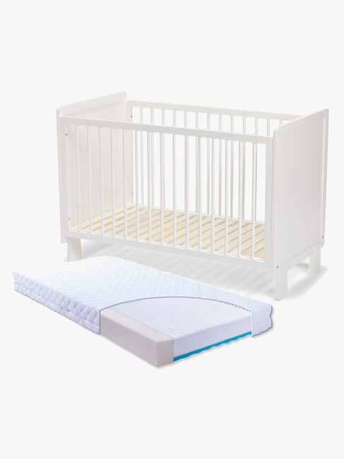JLY ALMA Heaven Sprinkelseng + Babymatex Madrass Carpathia 60x120, Hvit