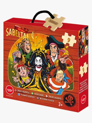 Kaptein Sabeltann Trepuslespill 9 Brikker