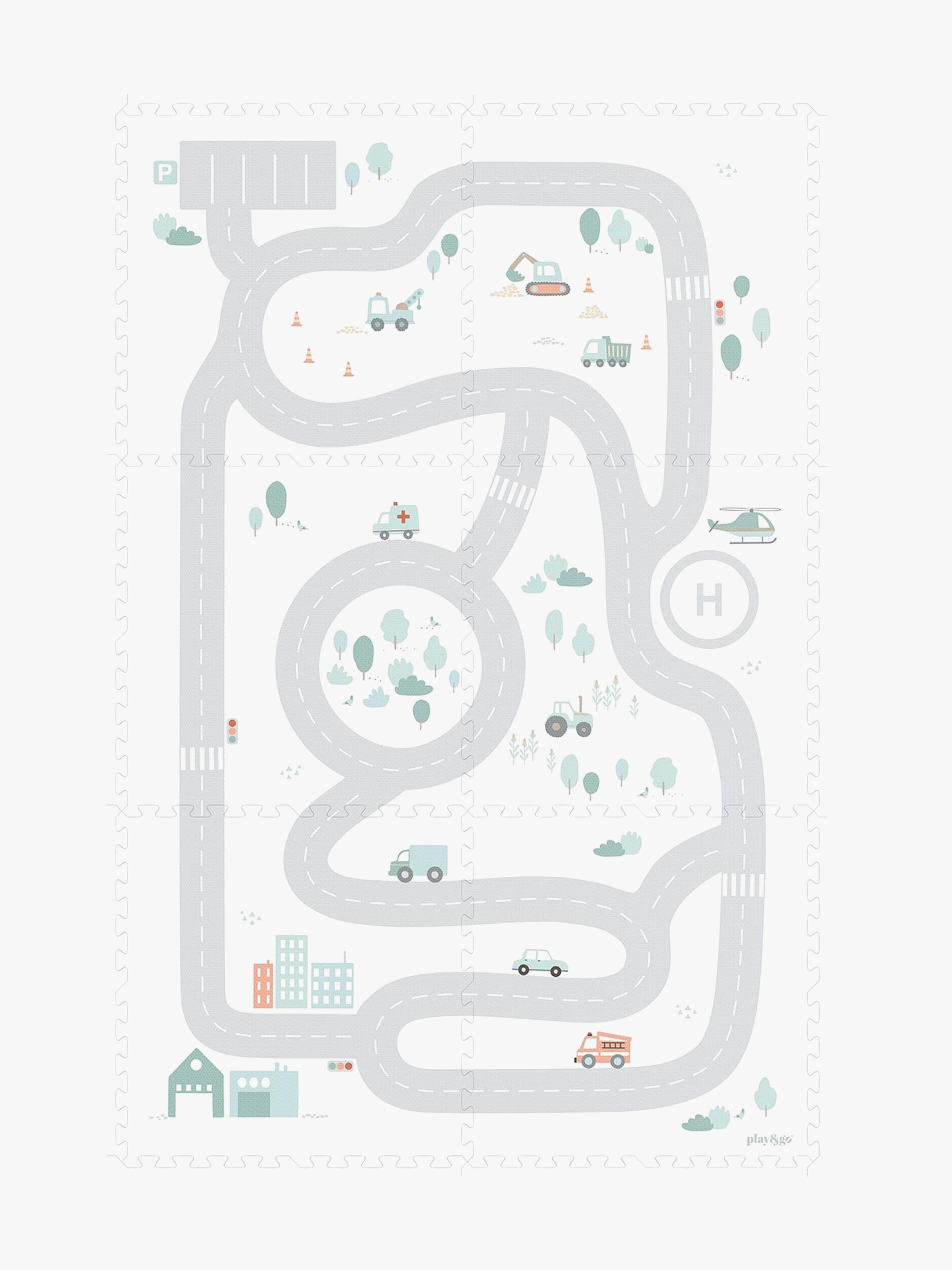 Play& Go Puslespillmatte Vei 6 Deler - Tekstiler