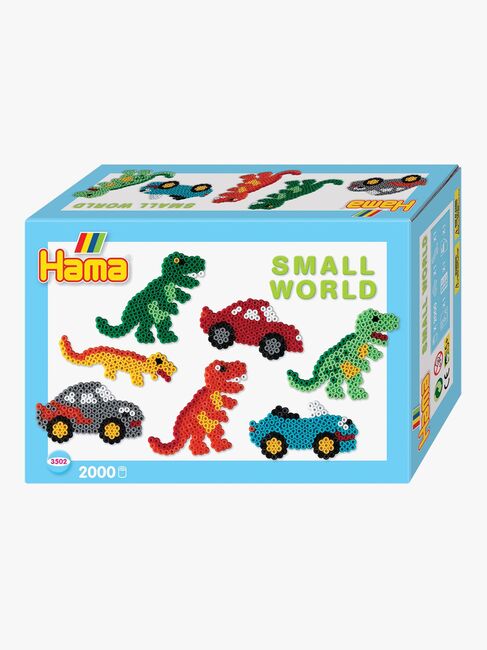 Hama Midi Perler Gaveeske Small World Dino Cars 2000 stk